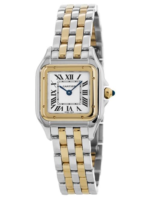 silver women cartier watch|stainless steel cartier watch women.